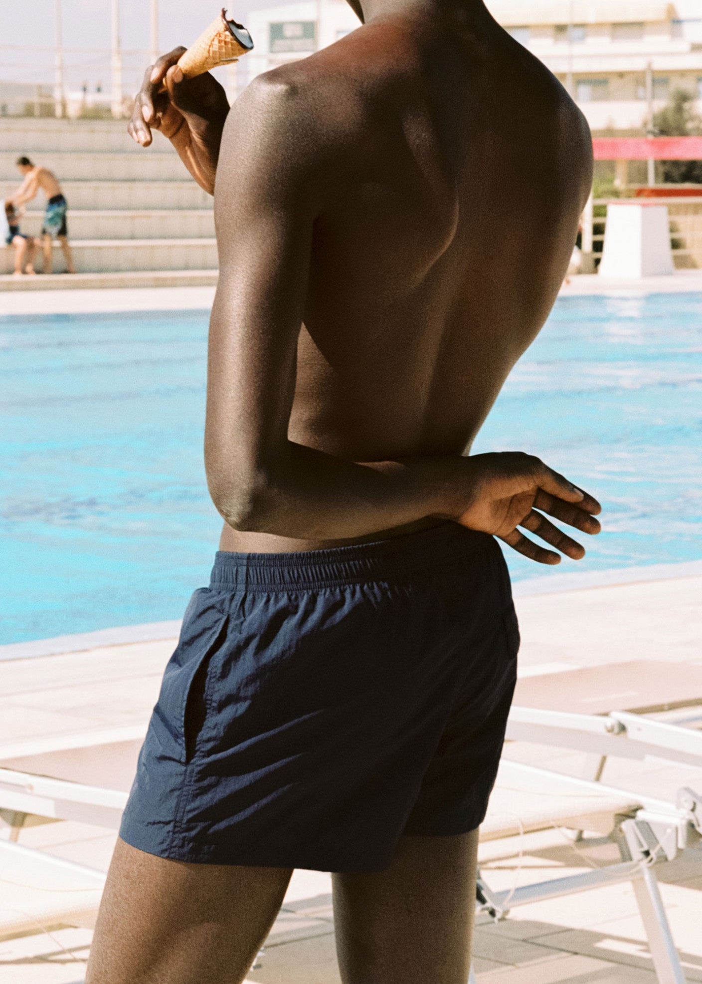 Short De Bain Navy Blue