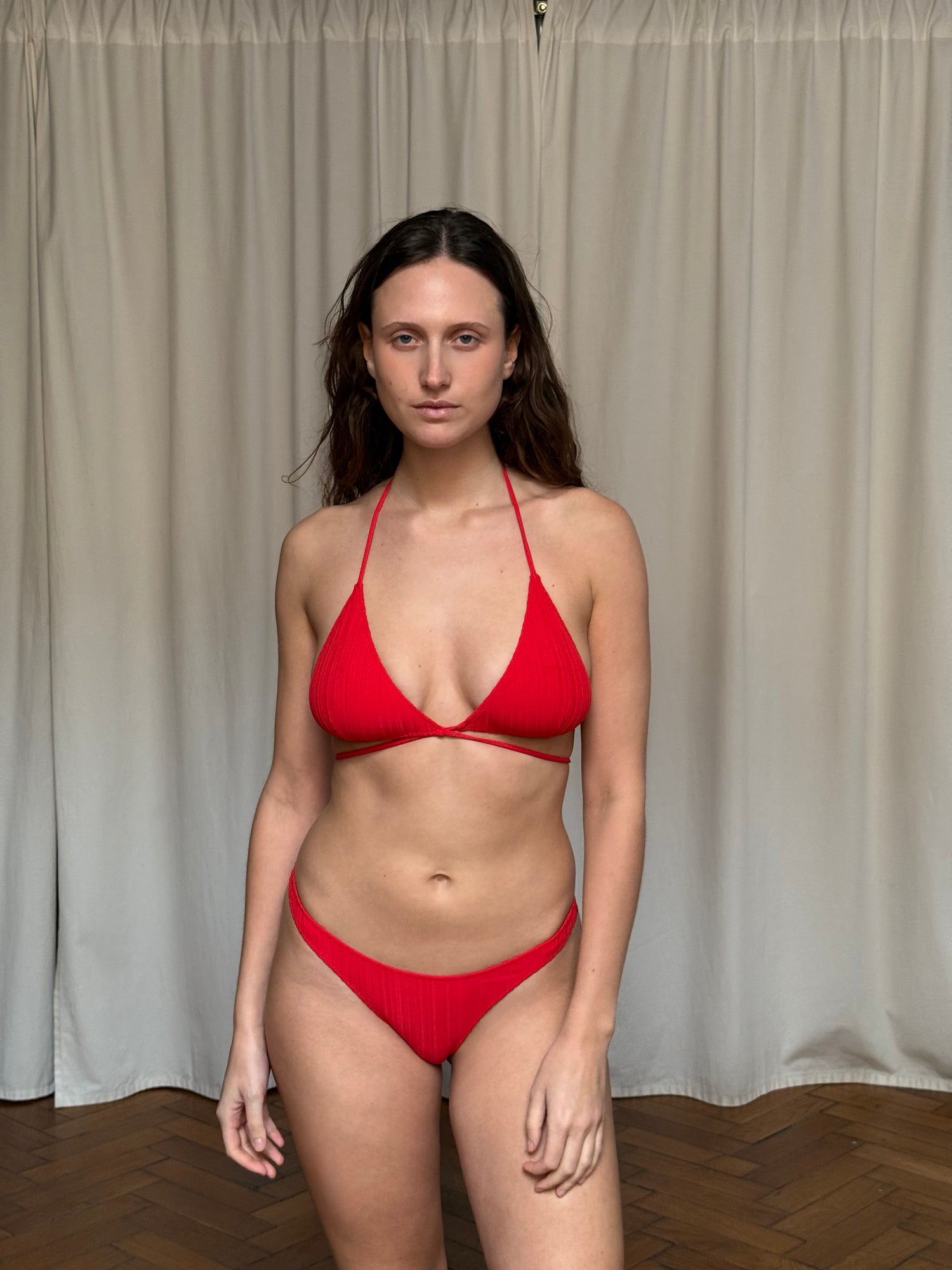 Haut De Maillot Tredici Rib  Red