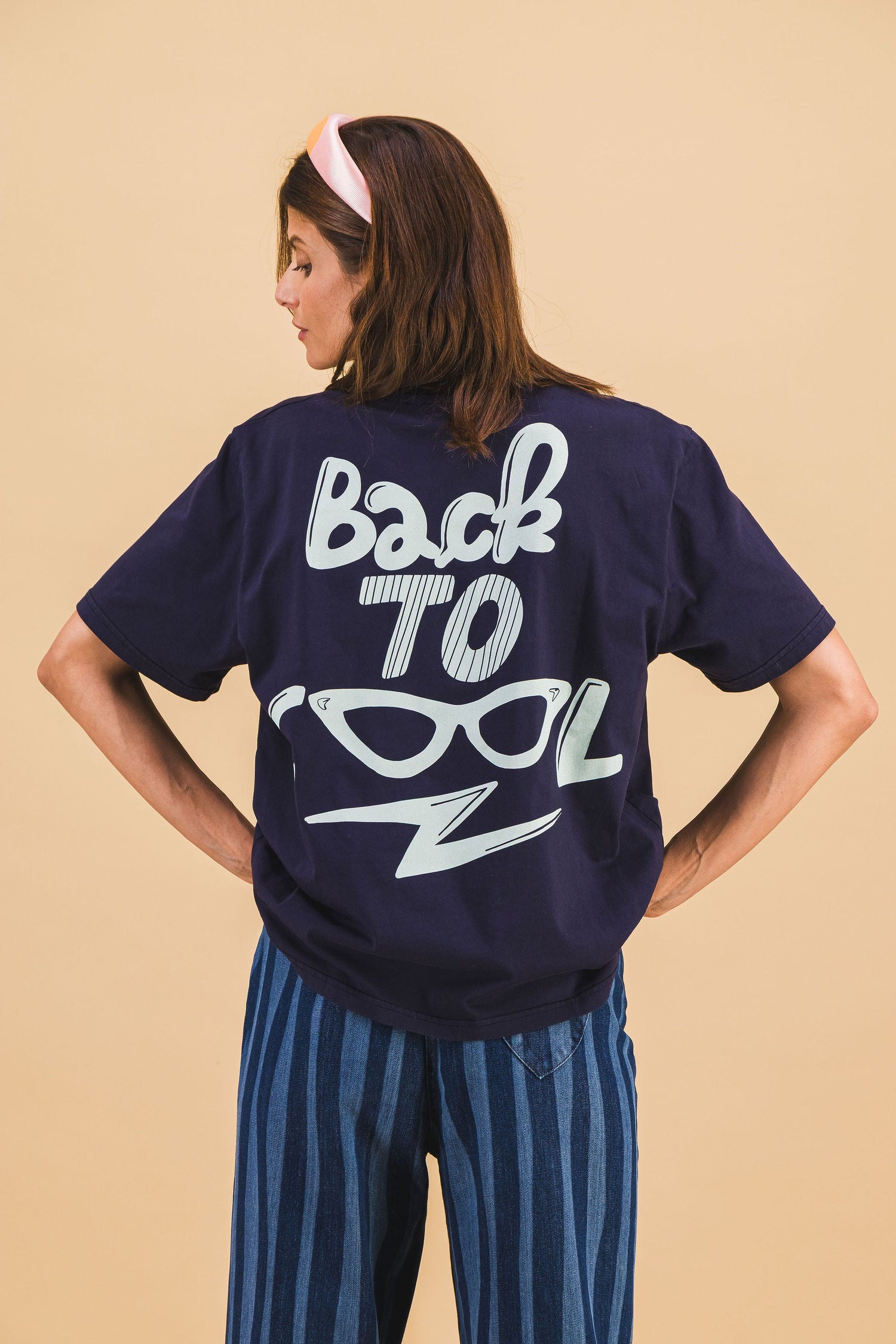 T-Shirt Back To Cool Navy