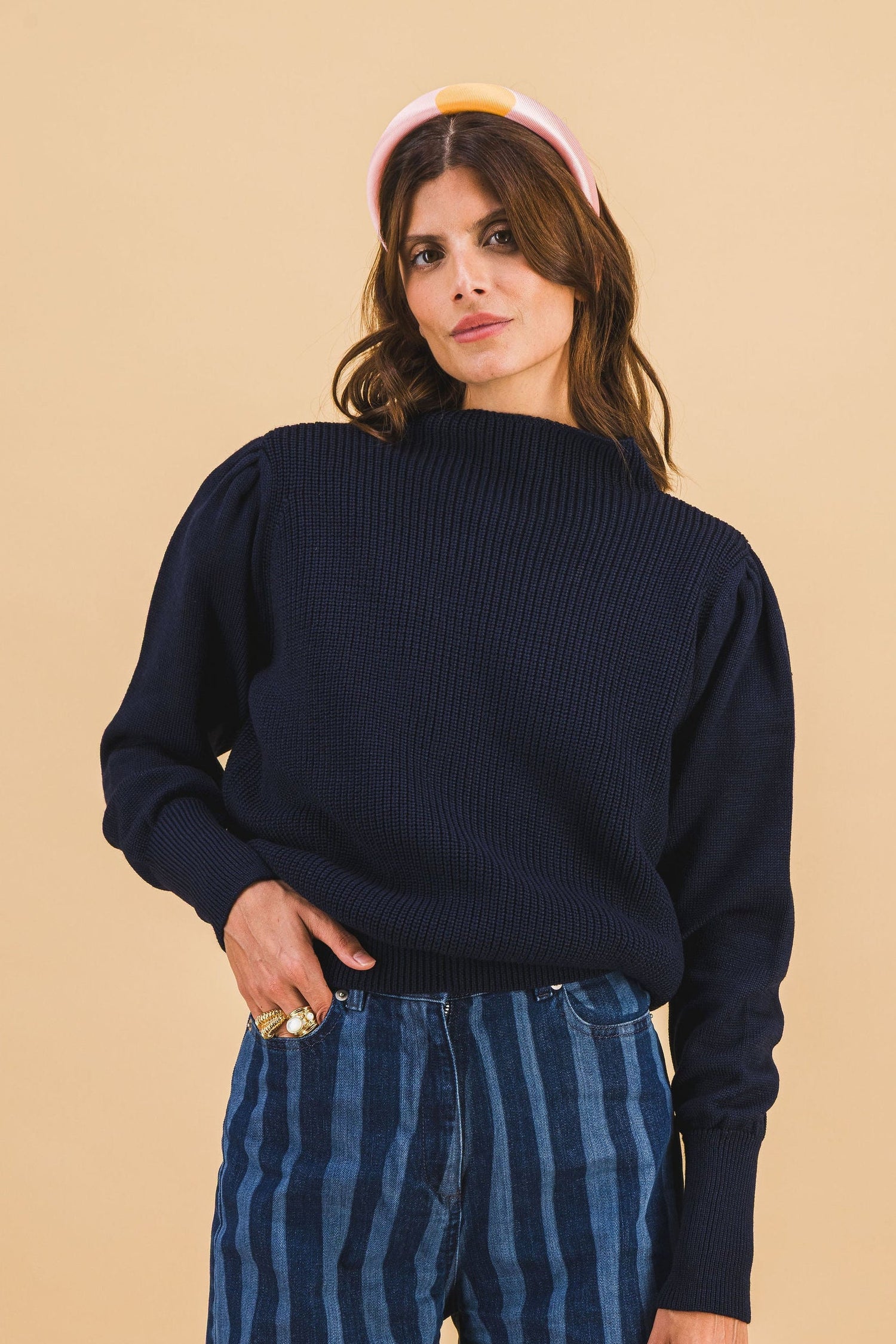 Le pull Léo navy