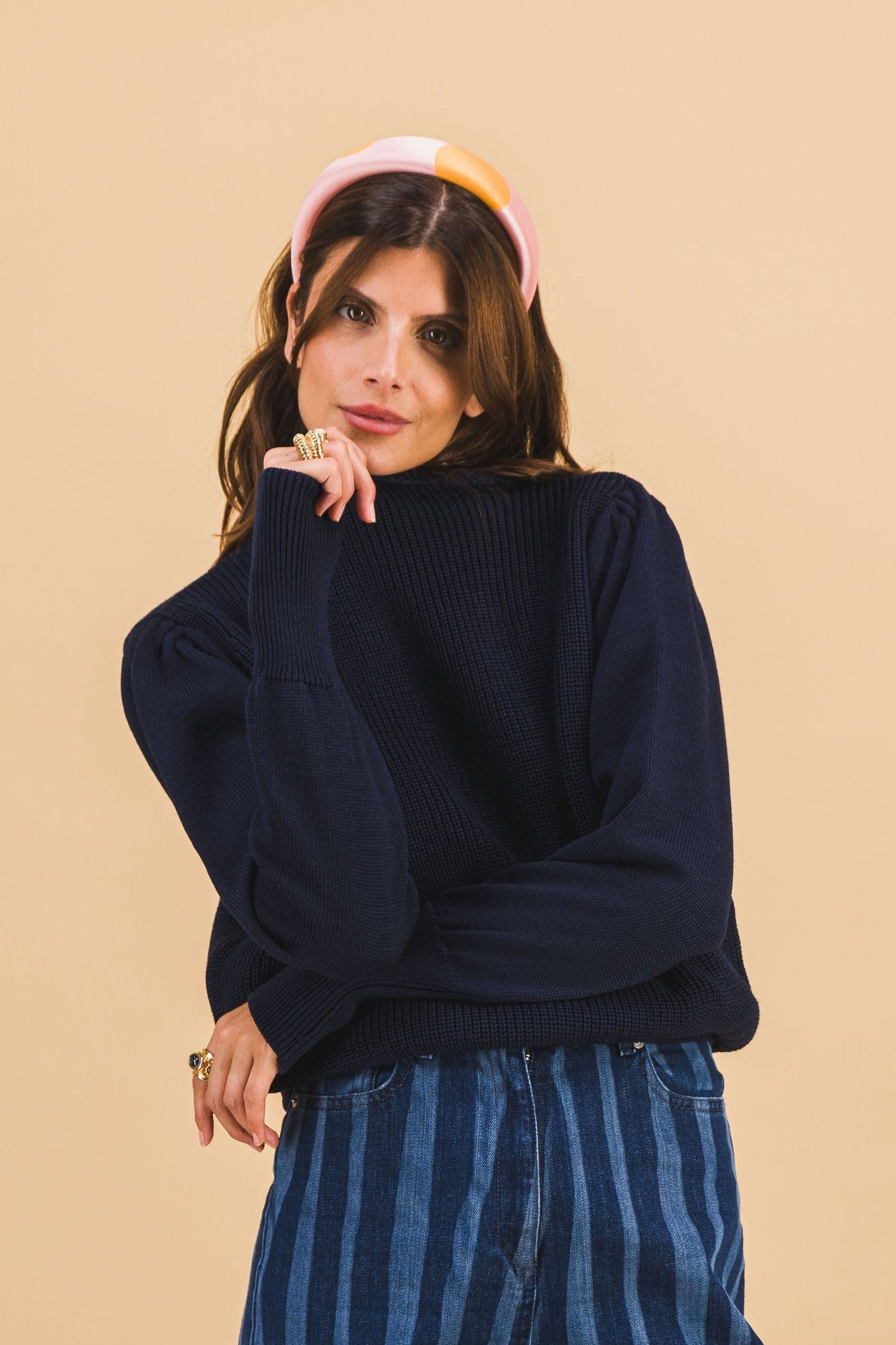 Le pull Léo navy