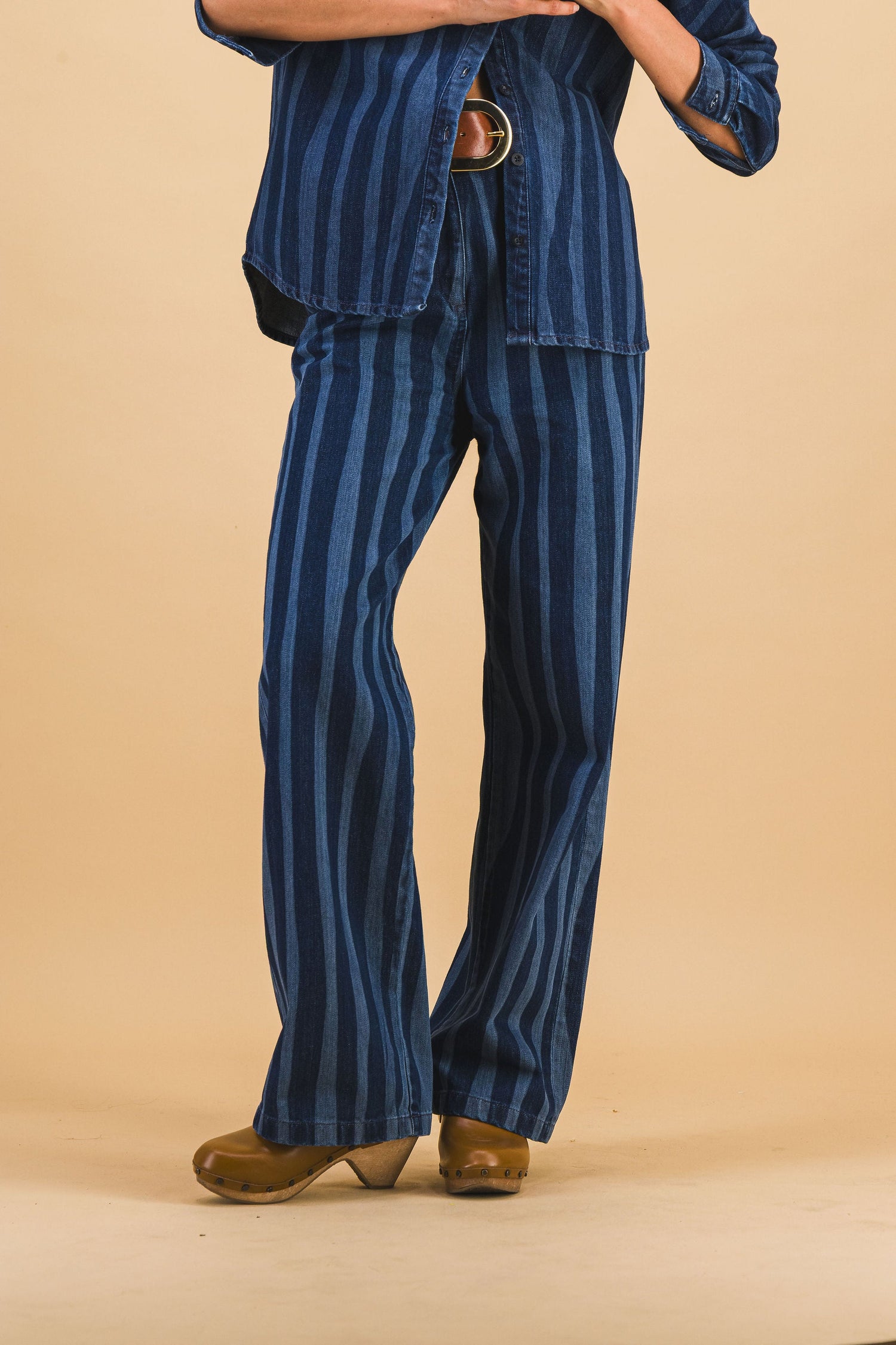 Jean Robin Navy Lines En Denim