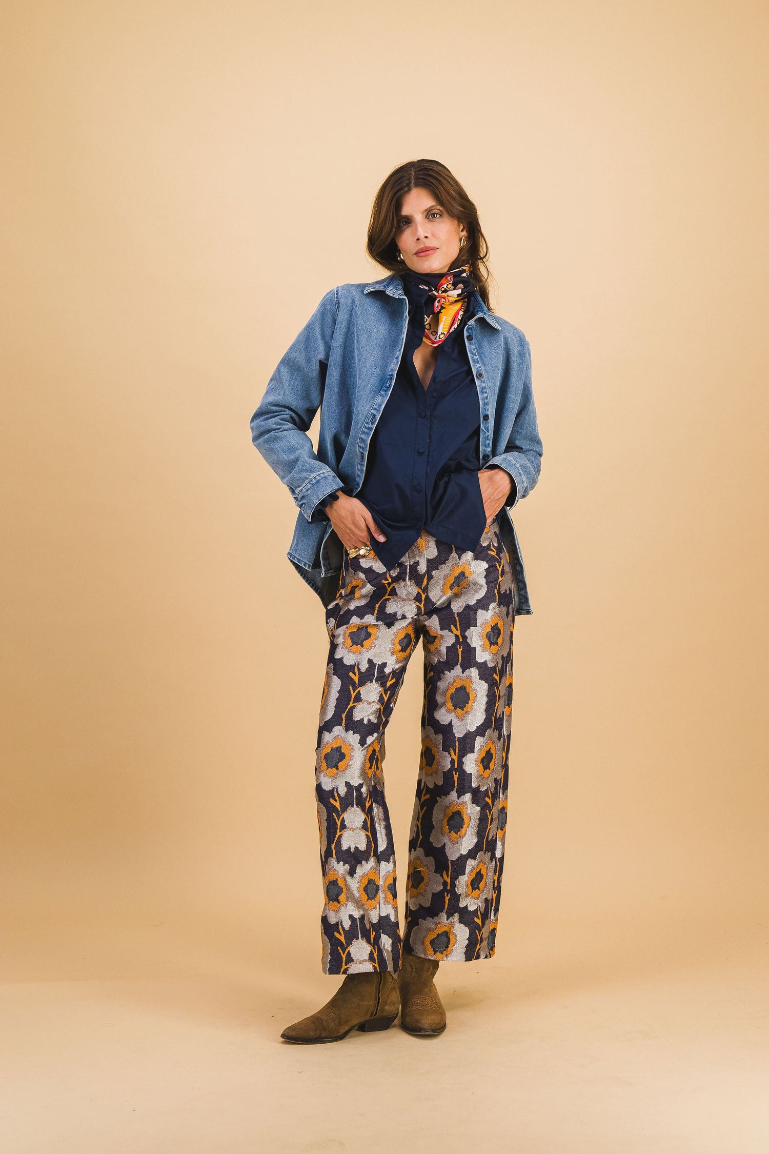 Pantalon Robin Fleurs Pixel