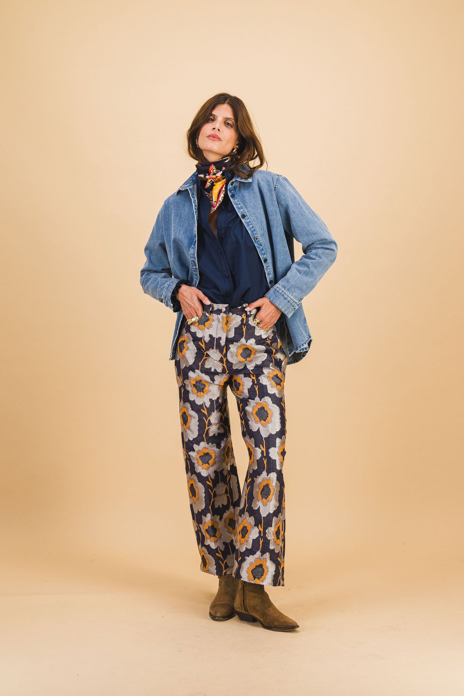 Pantalon Robin Fleurs Pixel