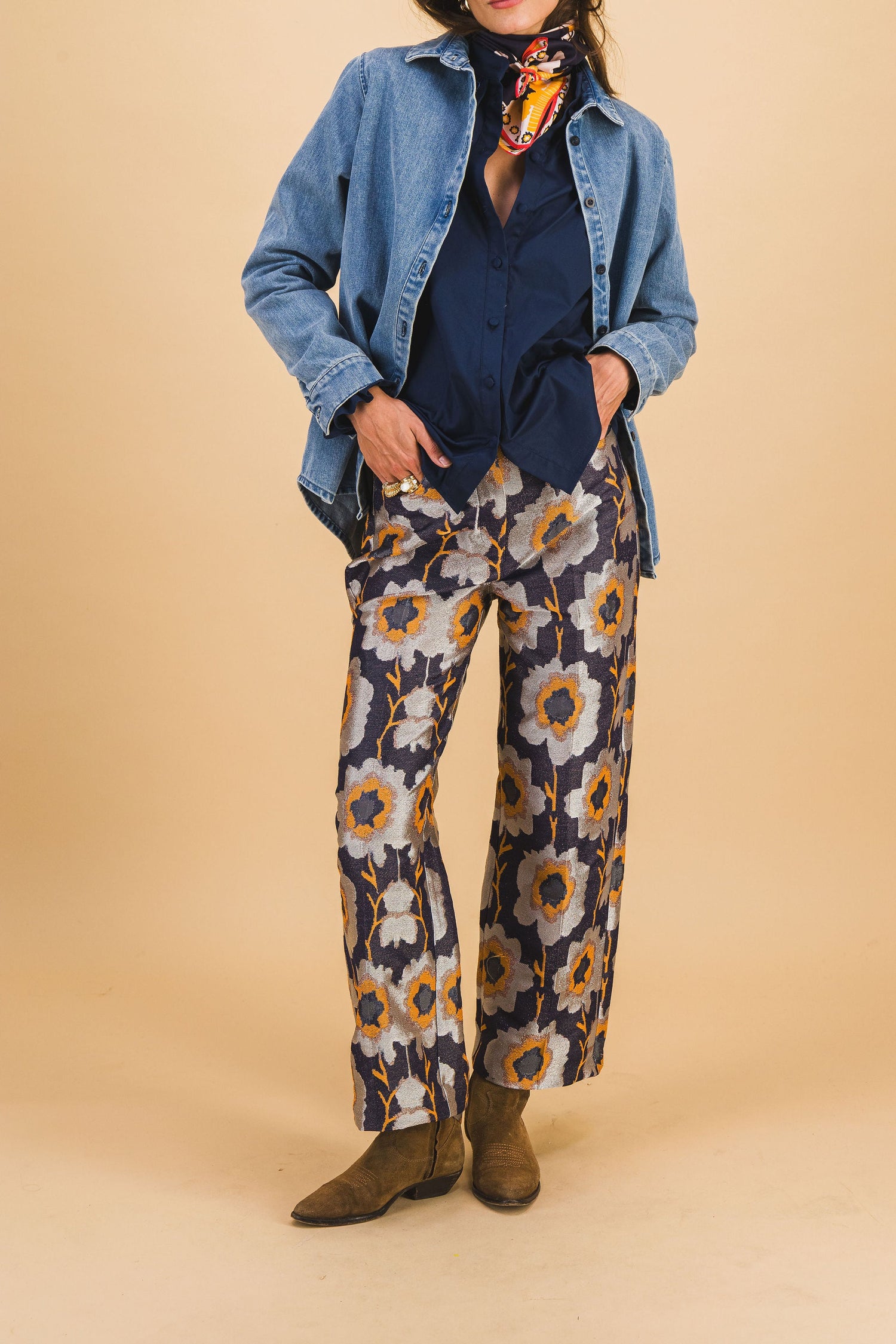 Pantalon Robin Fleurs Pixel