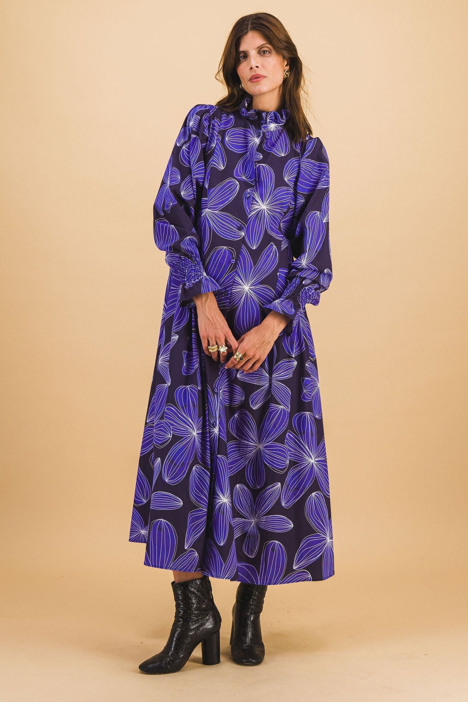 Robe Giulia Blue Flower