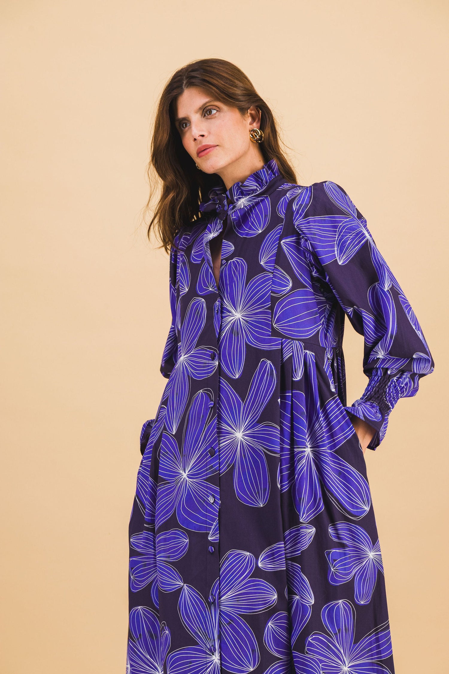 Robe Giulia Blue Flower