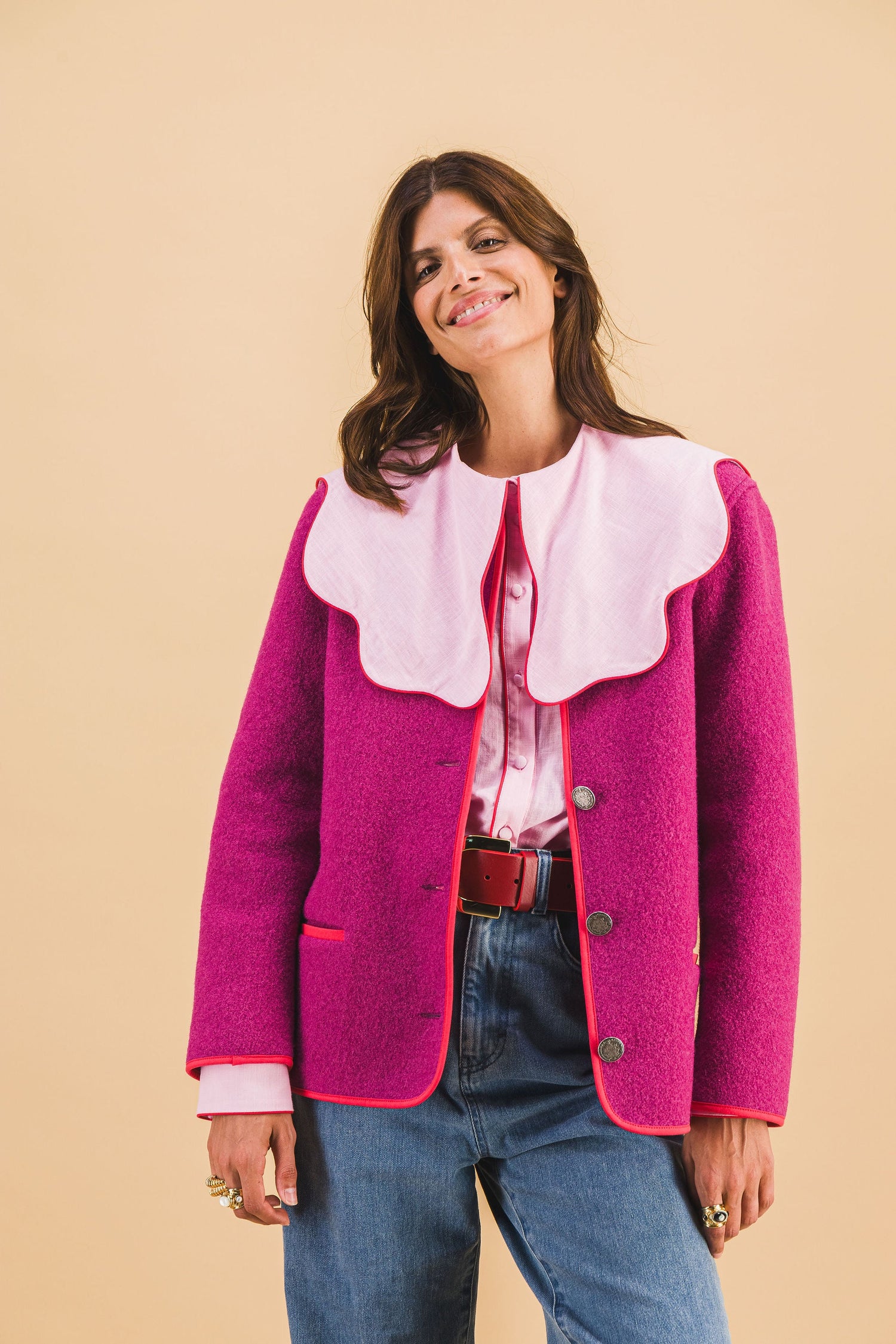 Chemise Col Baby Pink