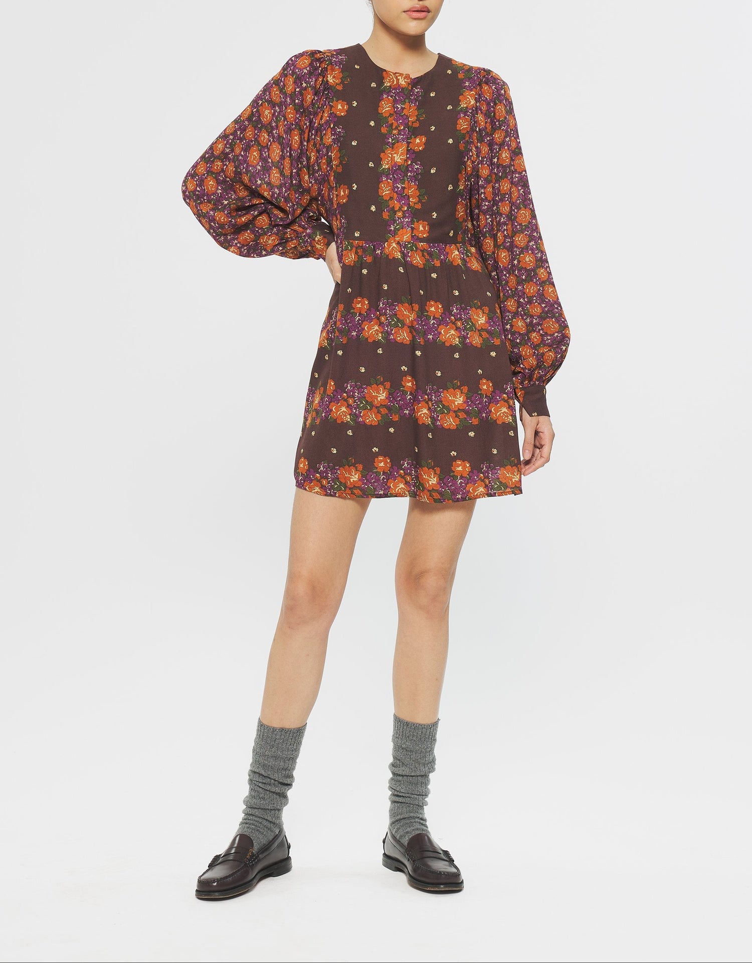 Robe courte imprimée Magalie