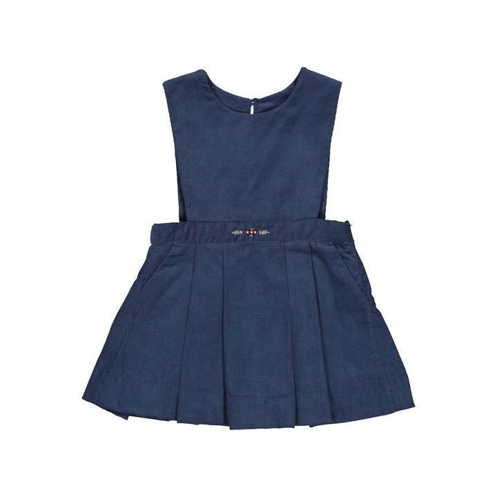 Maïté, jupe en velours côtelé jean