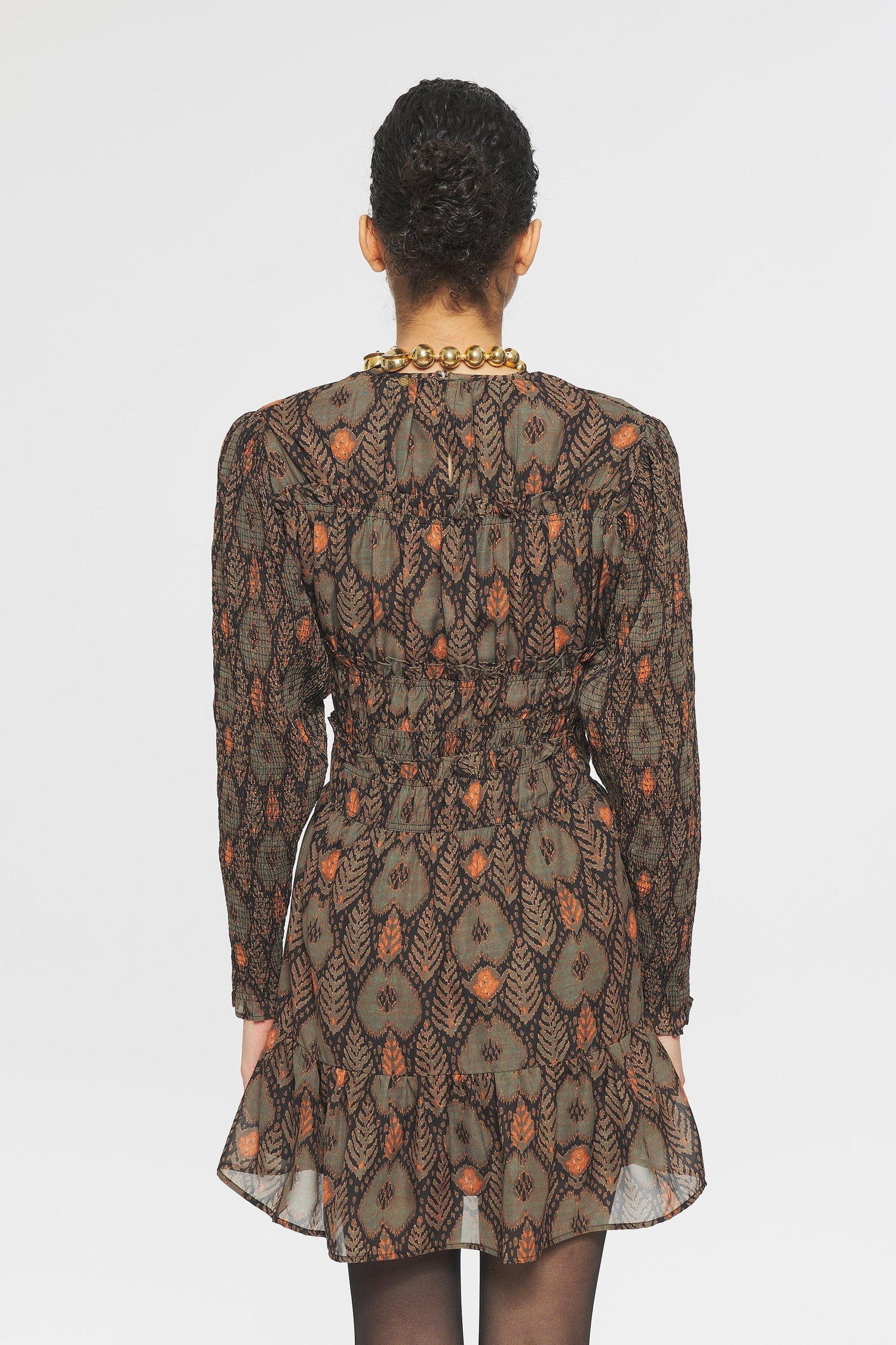 Robe courte imprimée Mani