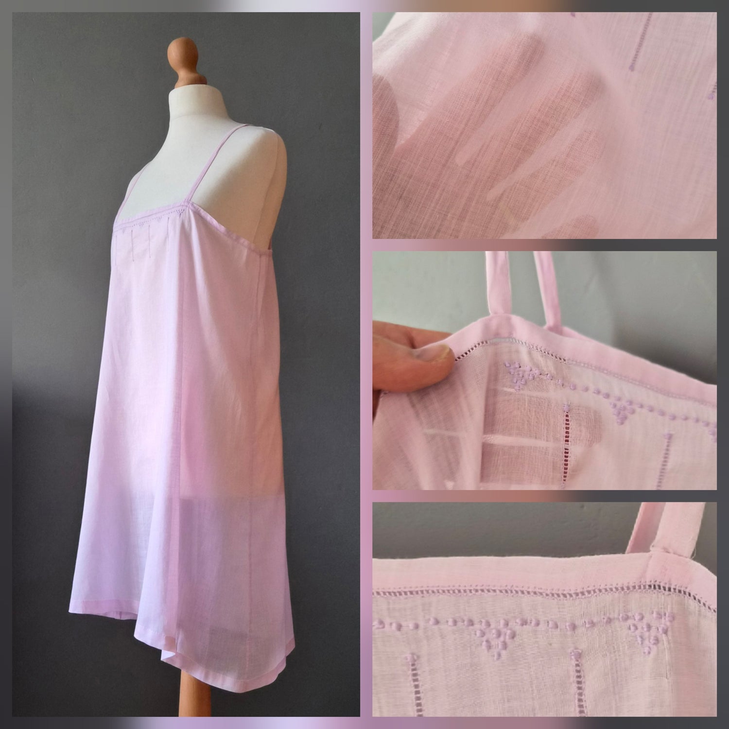 Robe nuisette en coton