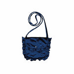 Mimosa, sac à bandoulière en velours marine