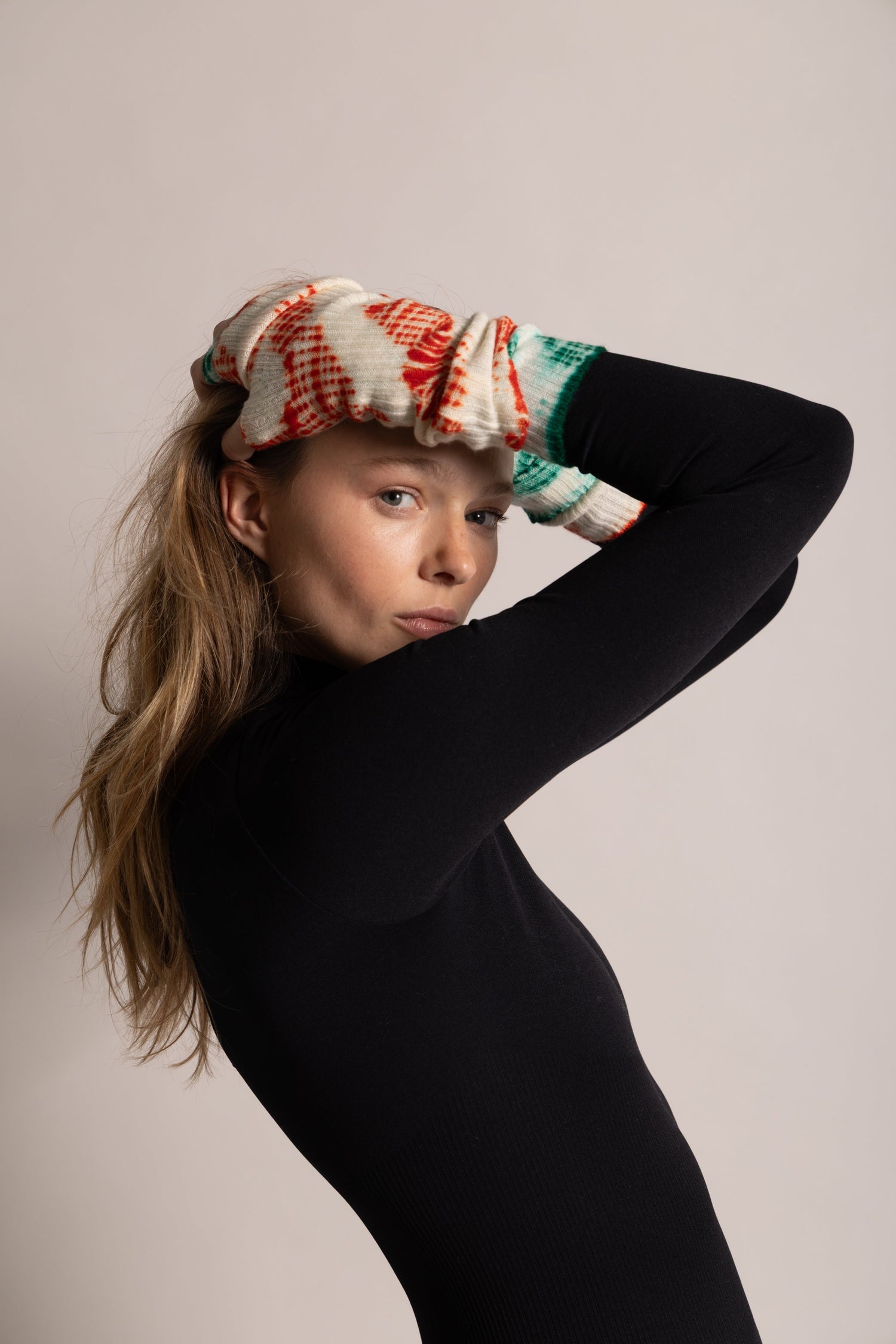 MITAINES ORANGE TIE & DYE