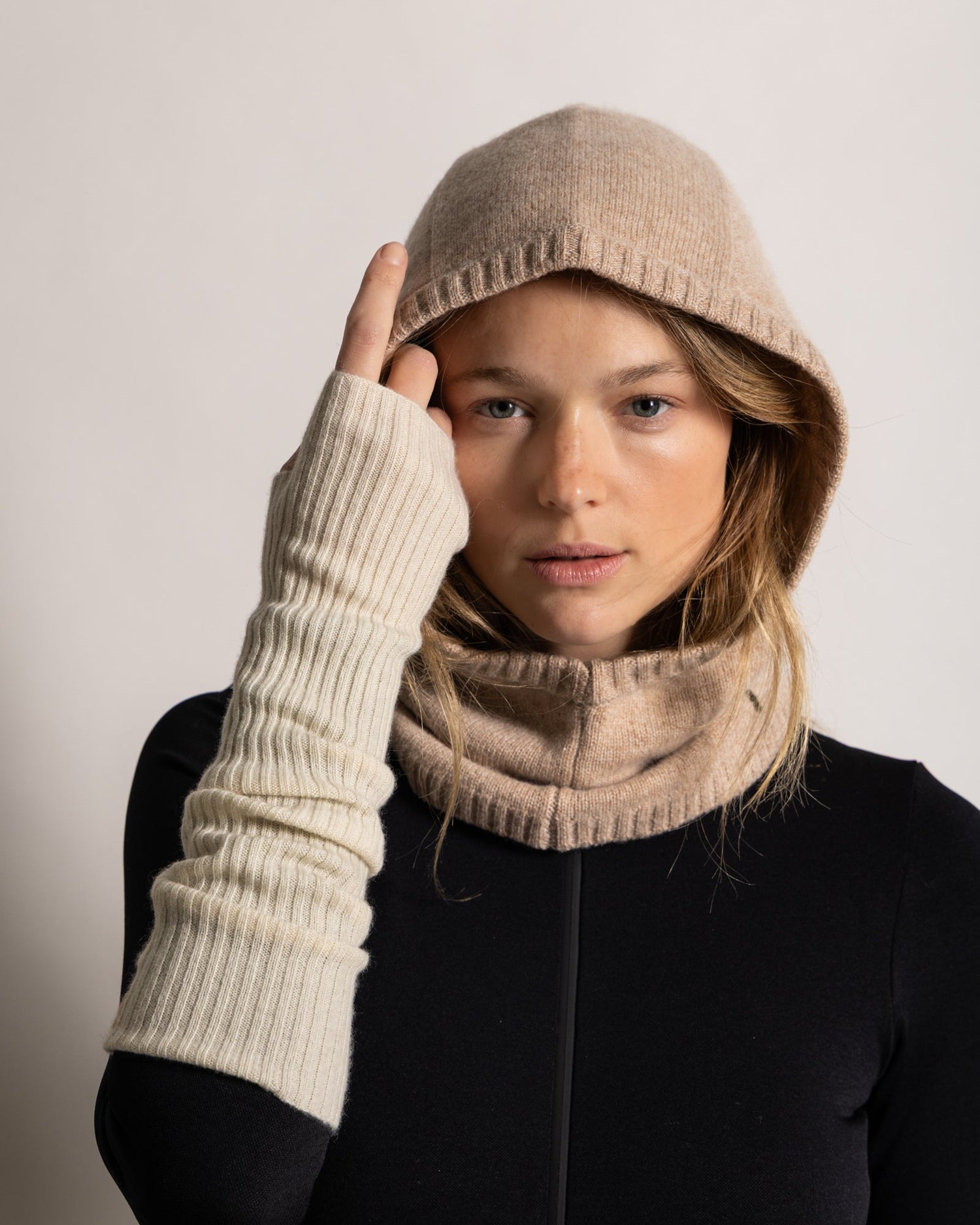 MITAINES XL  ECRU KOON X BLUSH