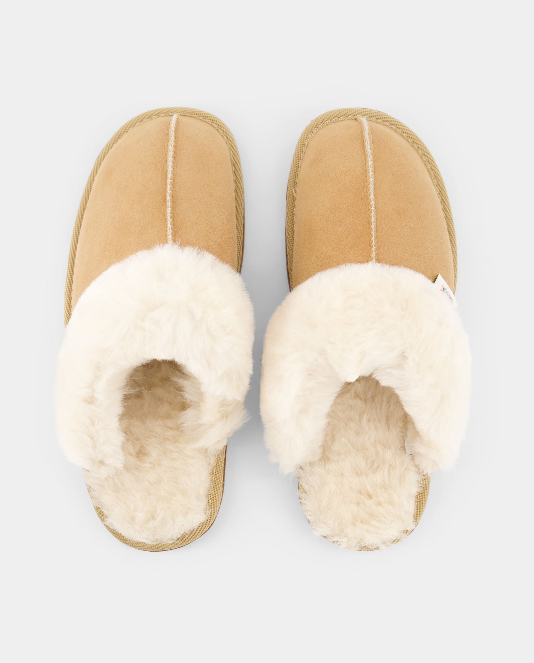 mules fourrées femme face