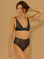 Lune Décolleté Silver Stripes