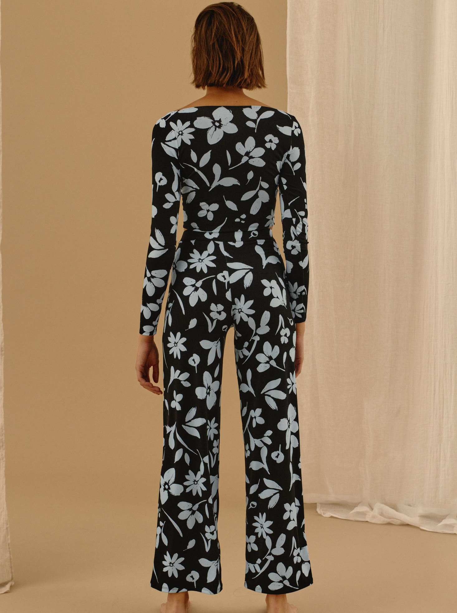 Pantalon Pool Flowers Coupe Droite