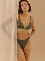 Triangle Green Berries Dentelle