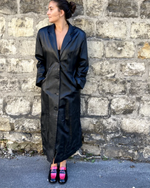 découvrez PABLO Mon chéri, le mocassin cuir noir et fuchsia pour une touche colorée au bureau