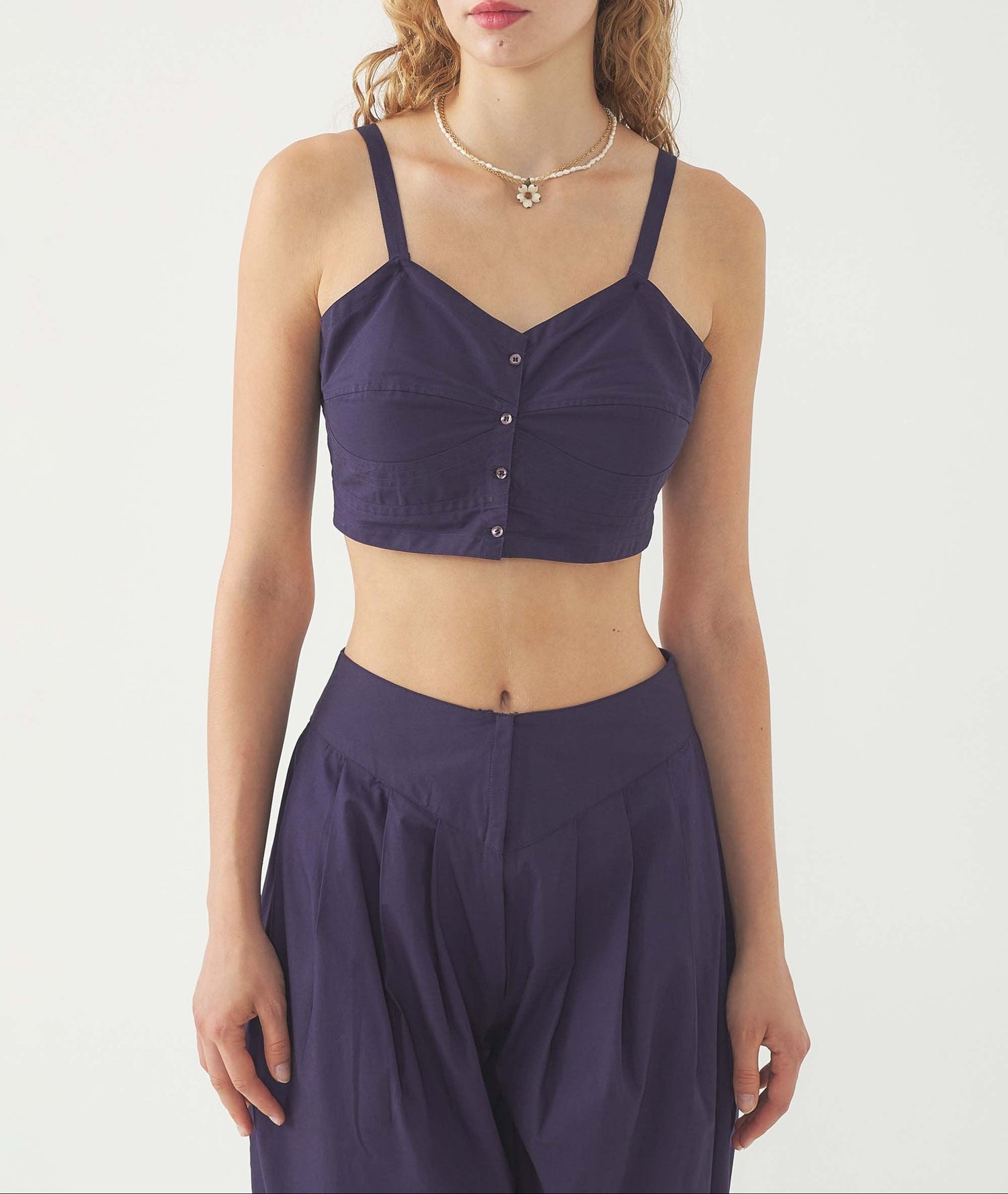 Haut court bustier Pam