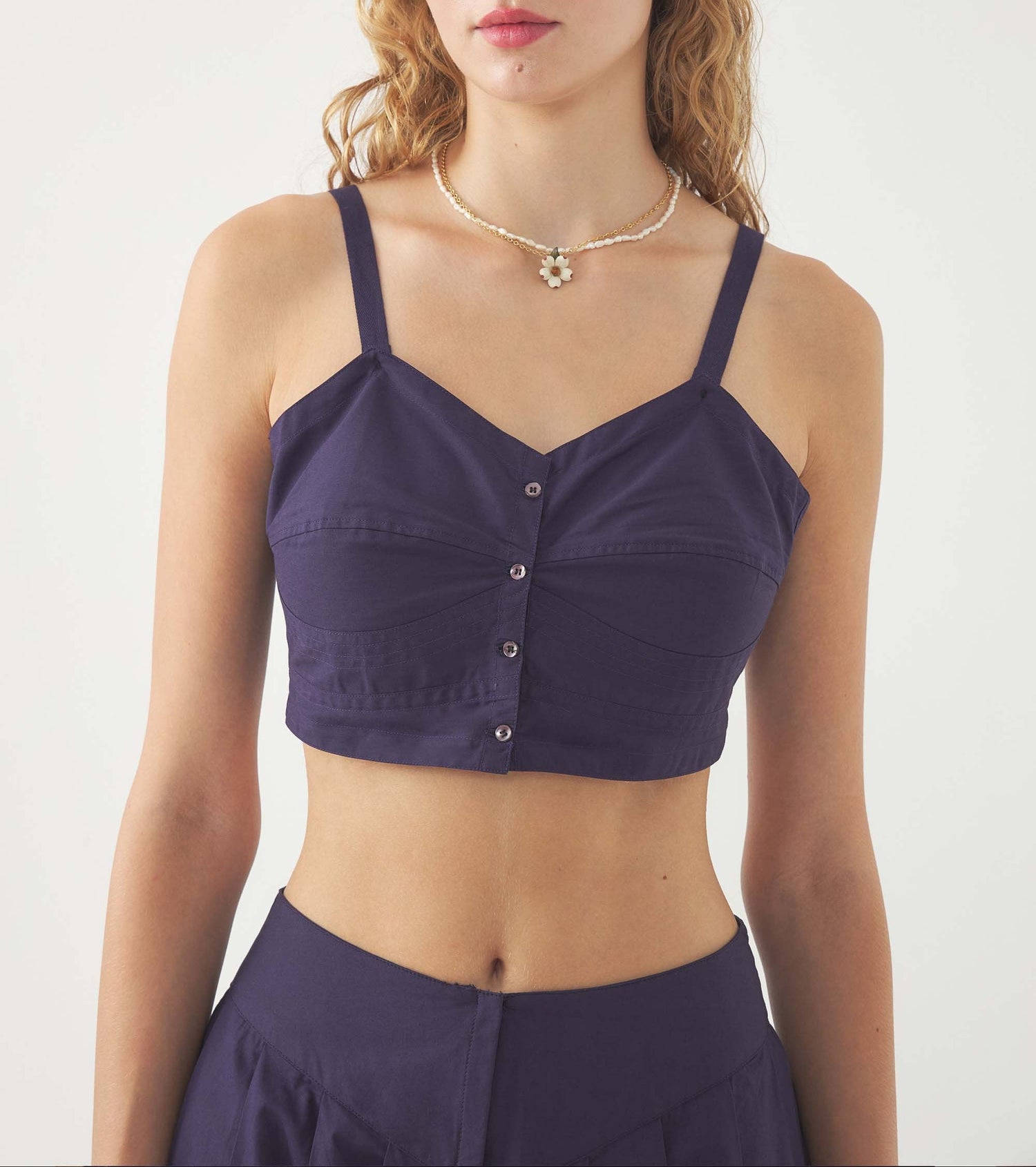 Haut court bustier Pam