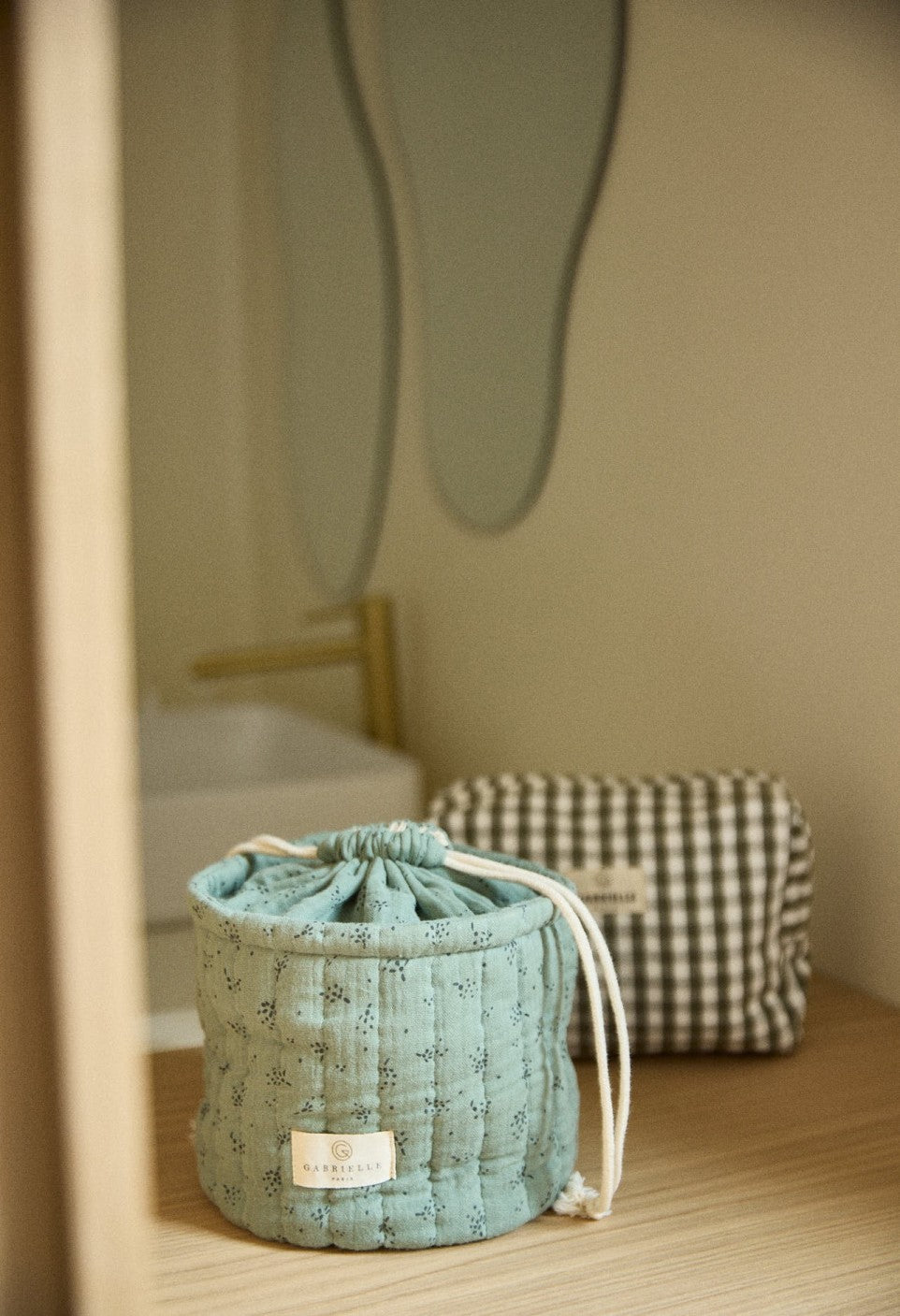 Petit Pochon De Rangement Etincelle Eucalyptus