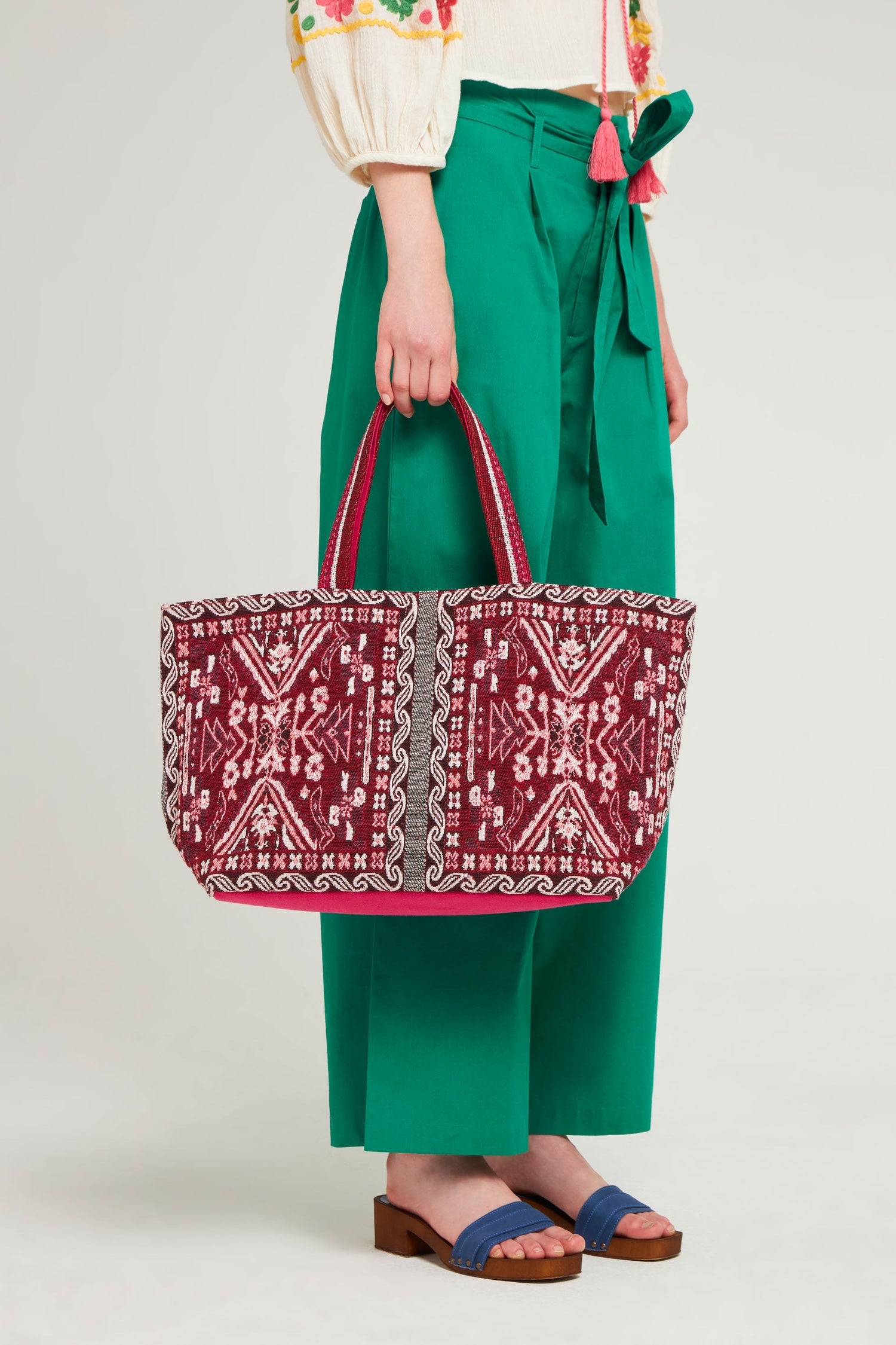 Sac fourre-tout tissé Pina