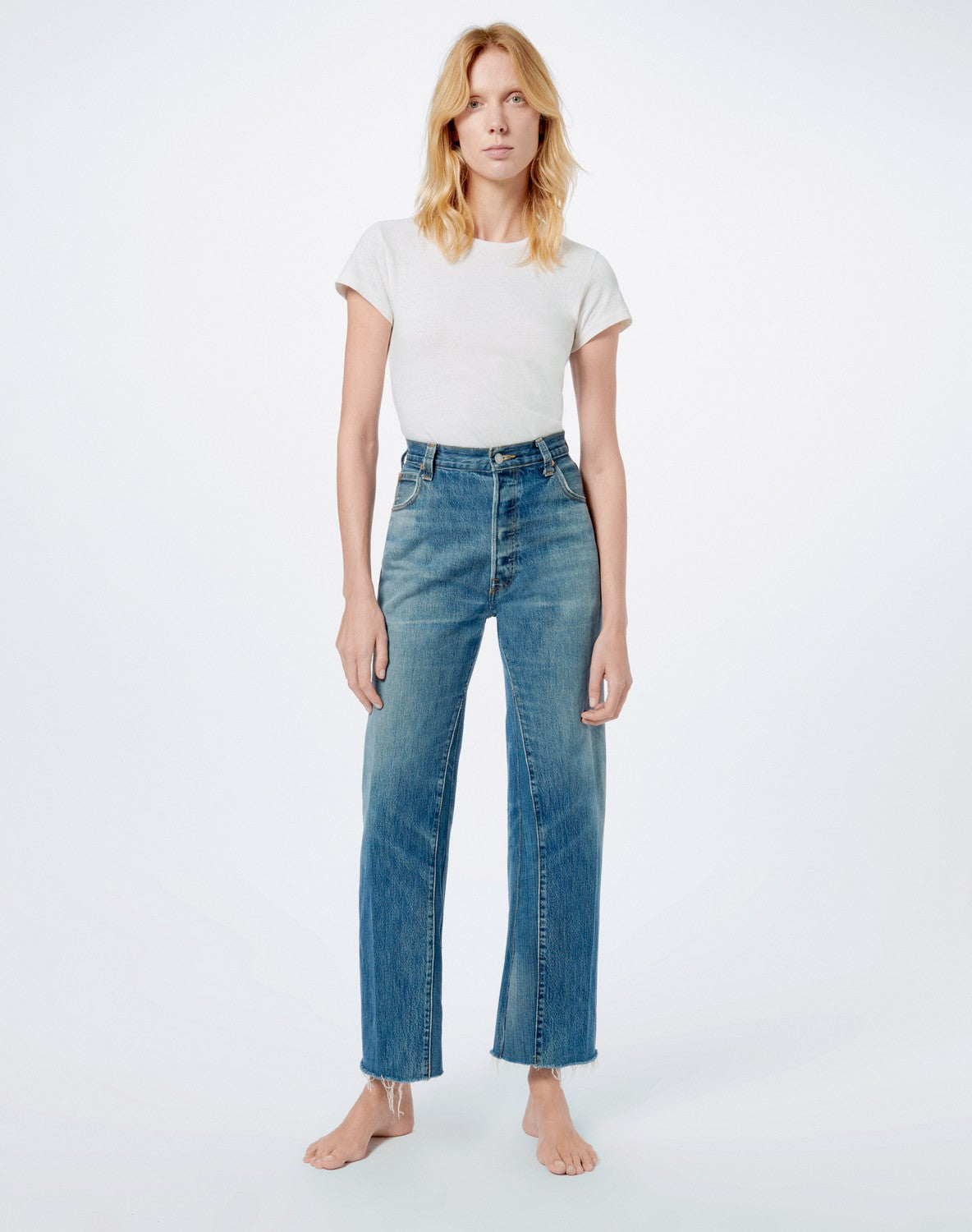 LEVIS HIGH RISE WIDE LEG CROP