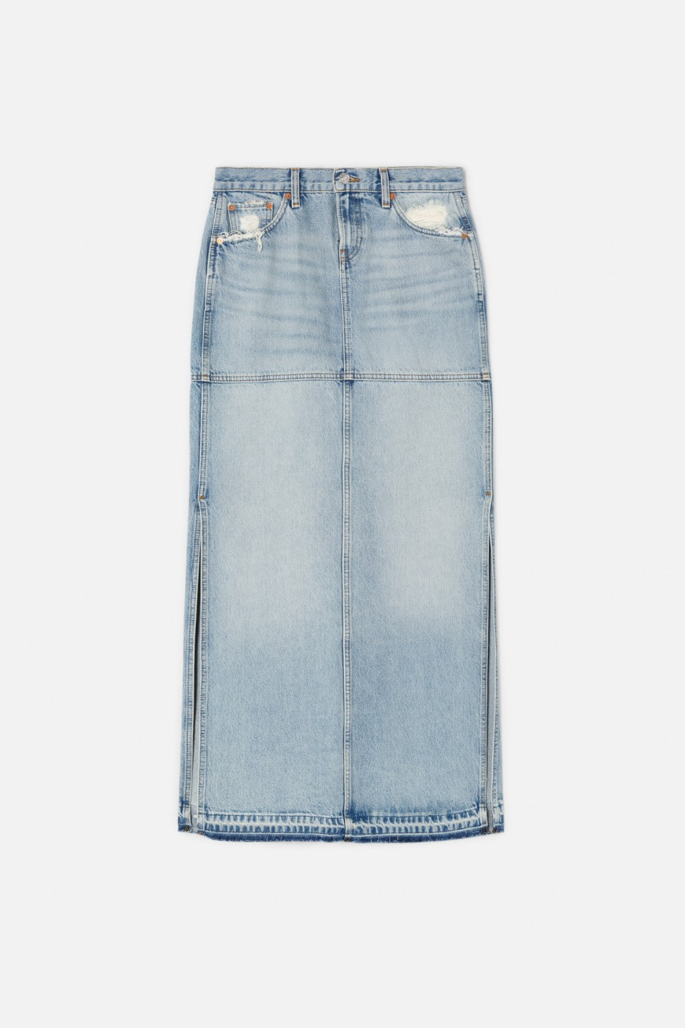 MID RISE SPLIT SKIRT