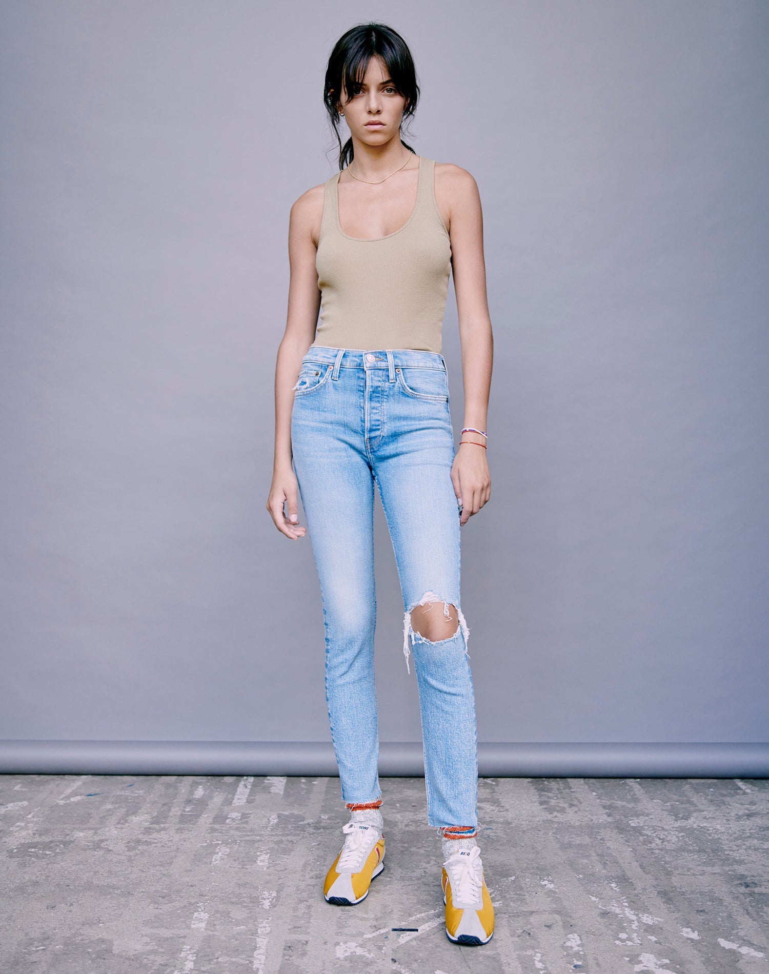90S HIGH RISE ANKLE CROP