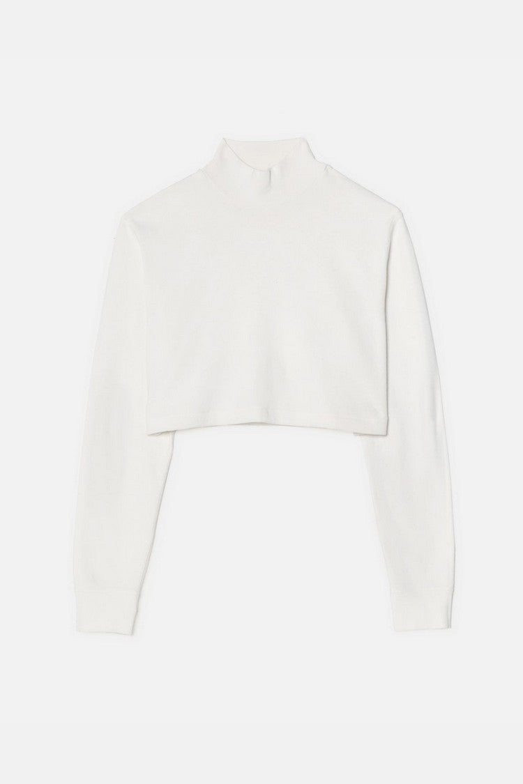 CROPPED MOCK NECK LONG SLEEVE