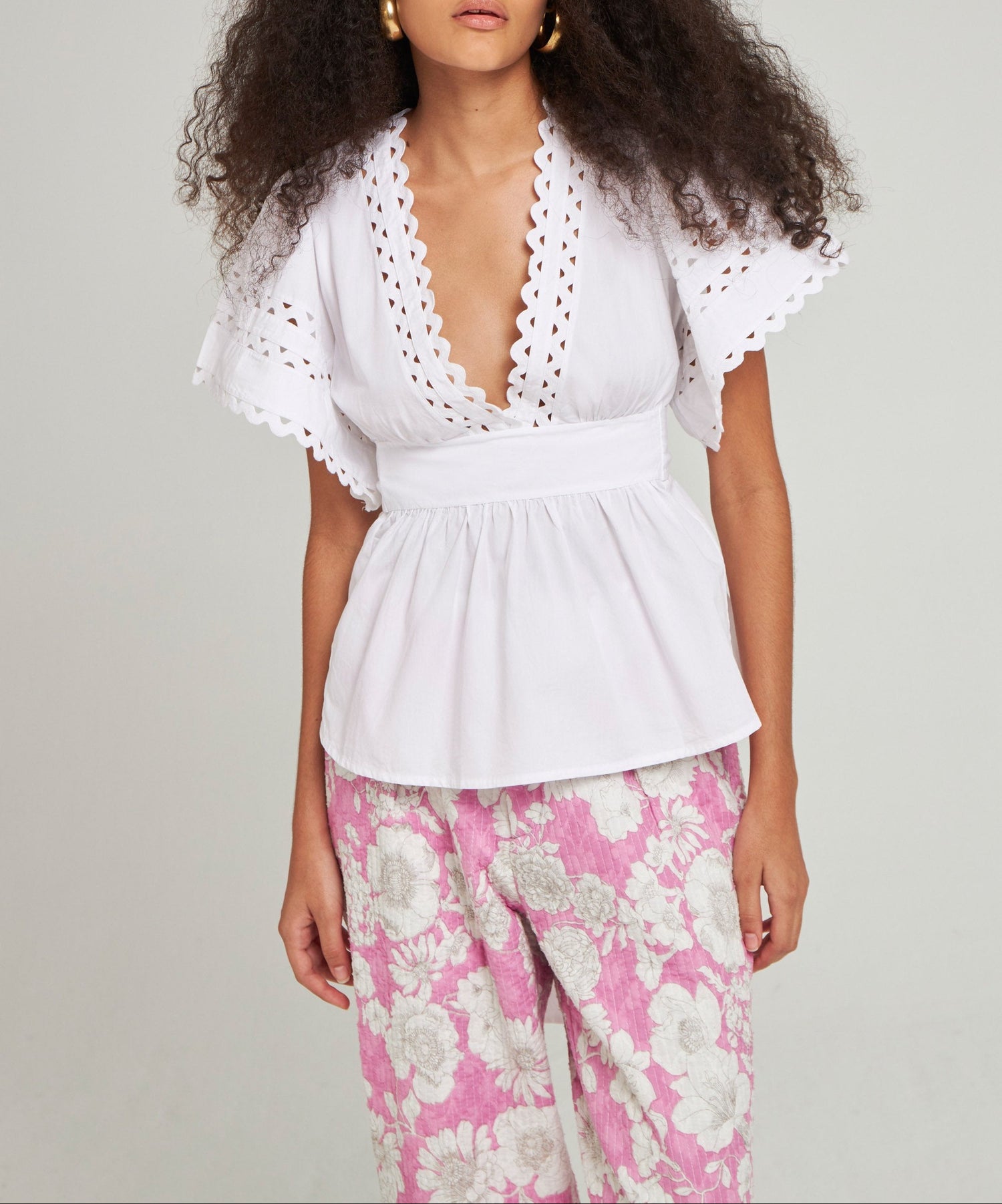 Haut en maille ajourée Roda