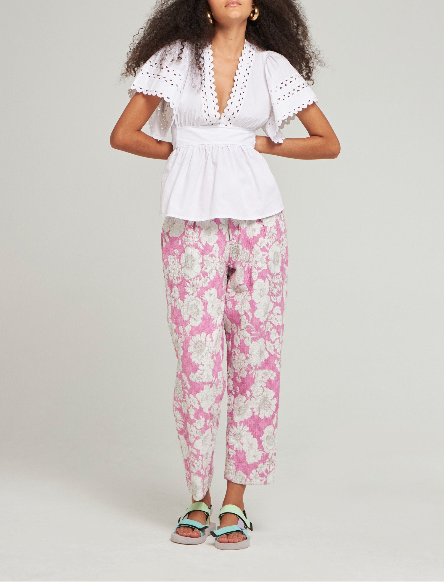 Haut en maille ajourée Roda