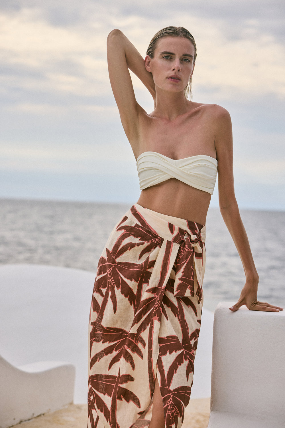Shore Sheer Wrap Skirt - Johanna Ortiz