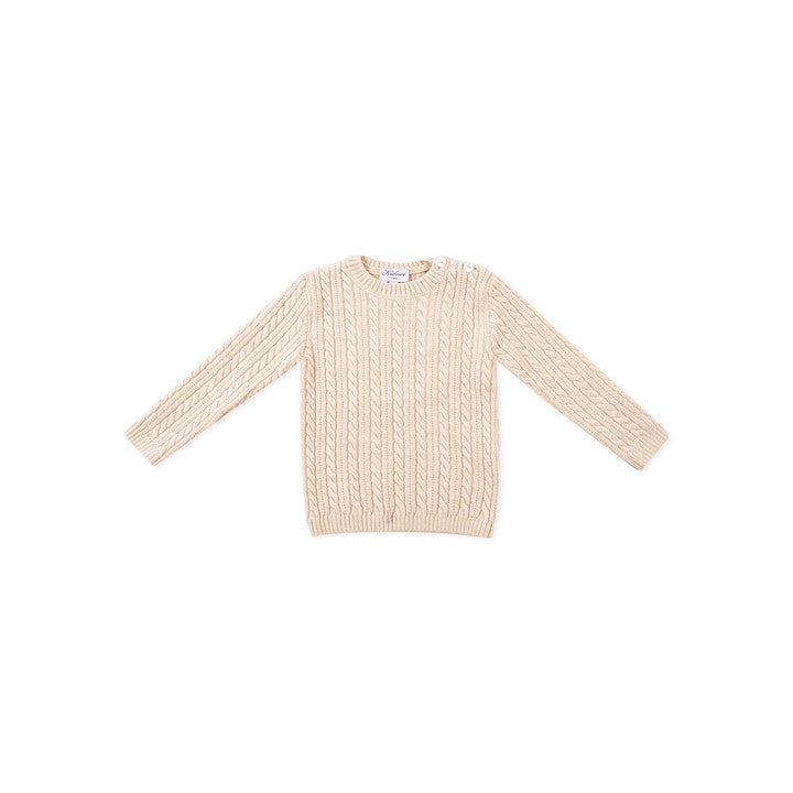 Simon, pull 100% laine mérinos beige