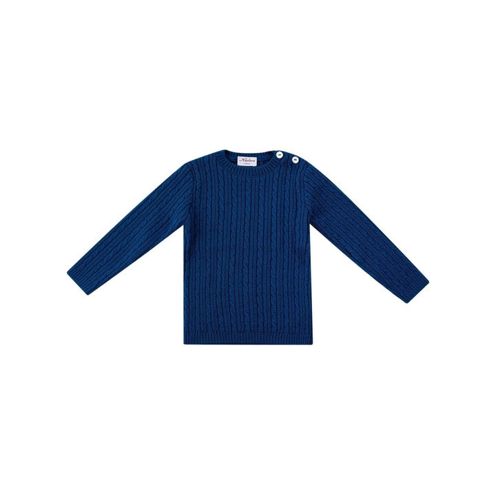 Simon, Cable sweater 100% merinos wool, Duck