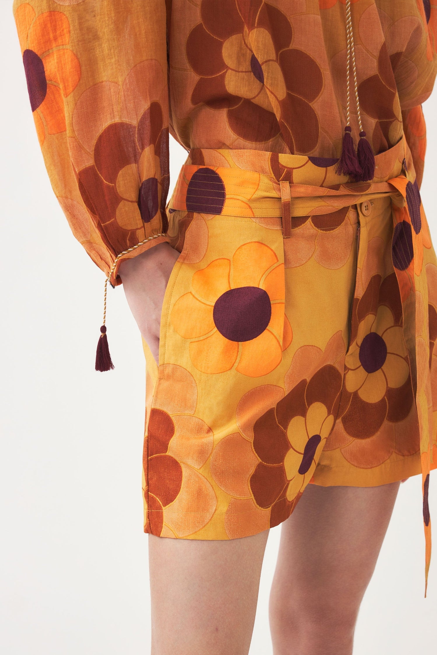 Short imprimé taille haute Suny