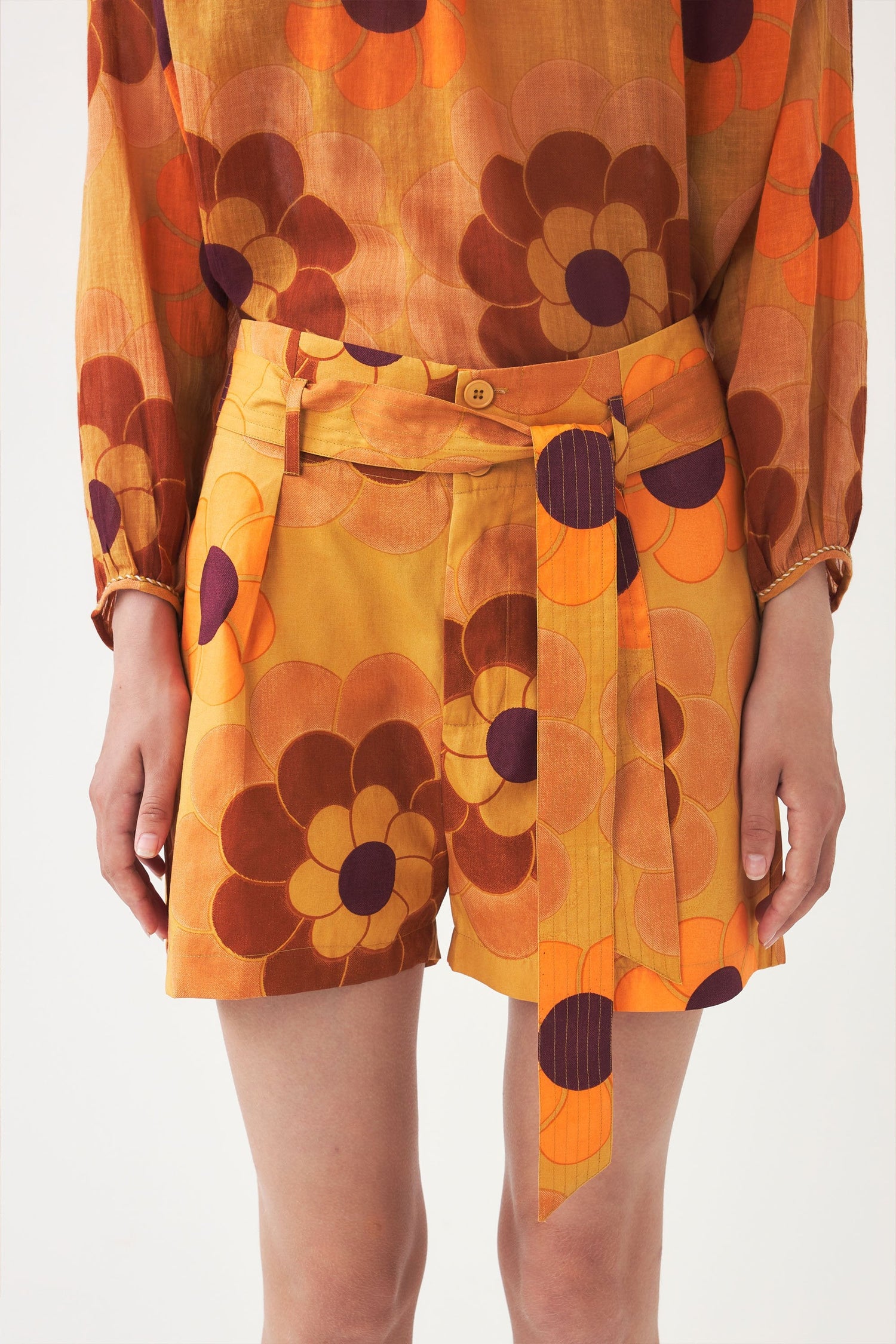 Short imprimé taille haute Suny