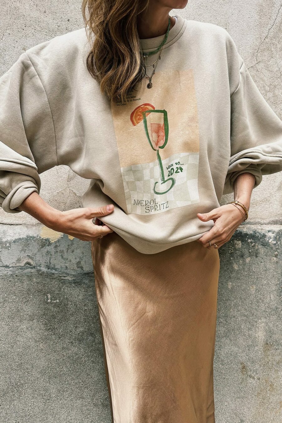 Sweat Ample Sable Personnalisable Tchin Le Retour