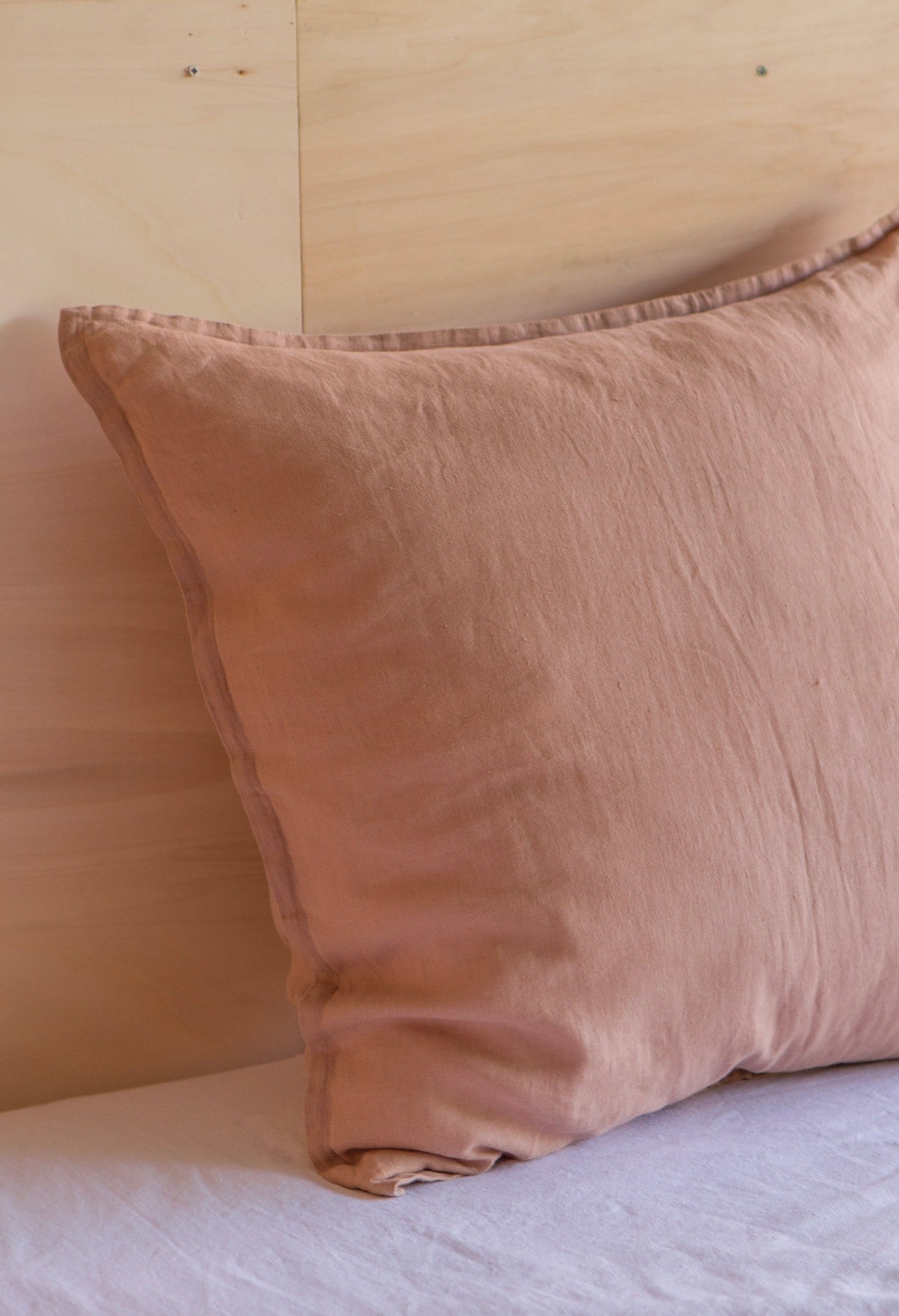 Taie D'Oreiller En Lin Lavé Glaise 50 X 75 Cm