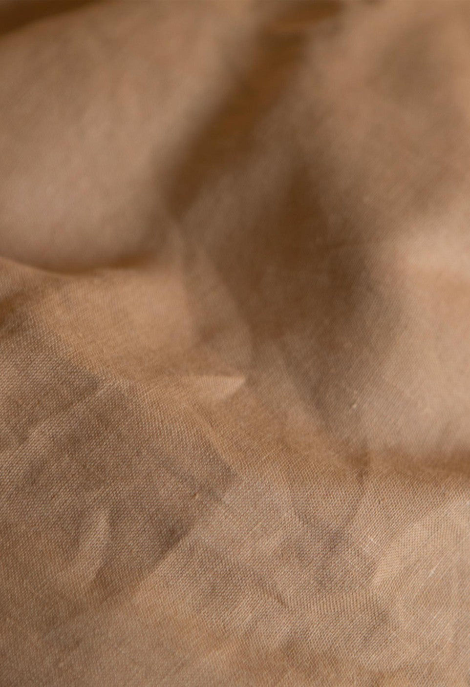 Taie D'Oreiller En Lin Lavé Tabac 50 X 75 Cm