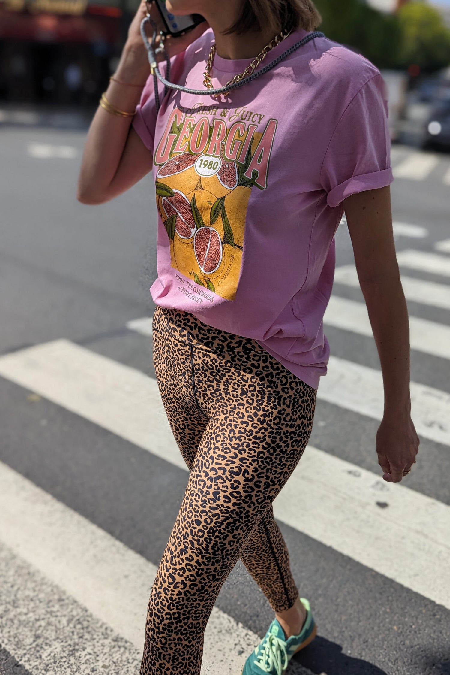 Tee Shirt Pink Délavé Personnalisable Georgia