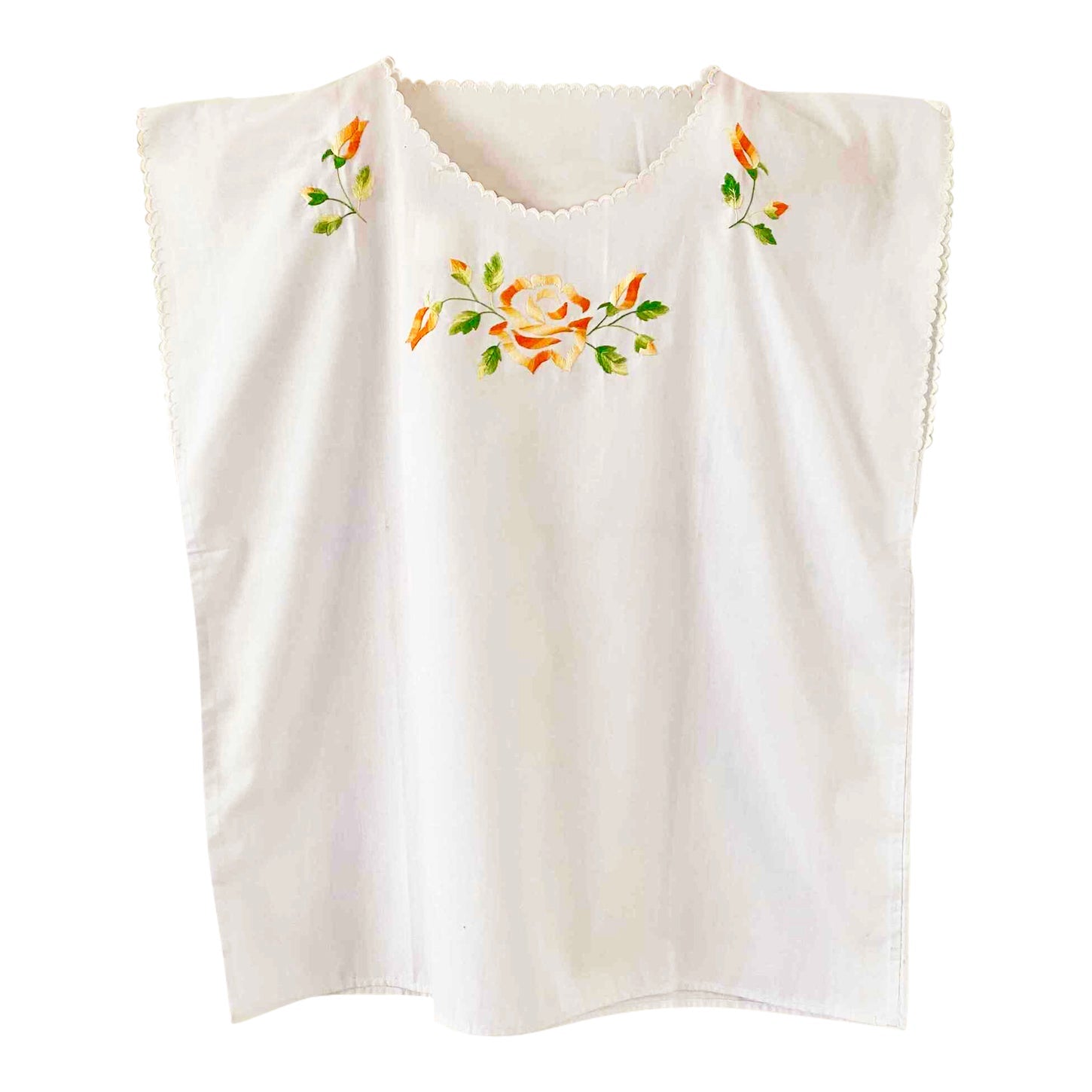 Top brodé
