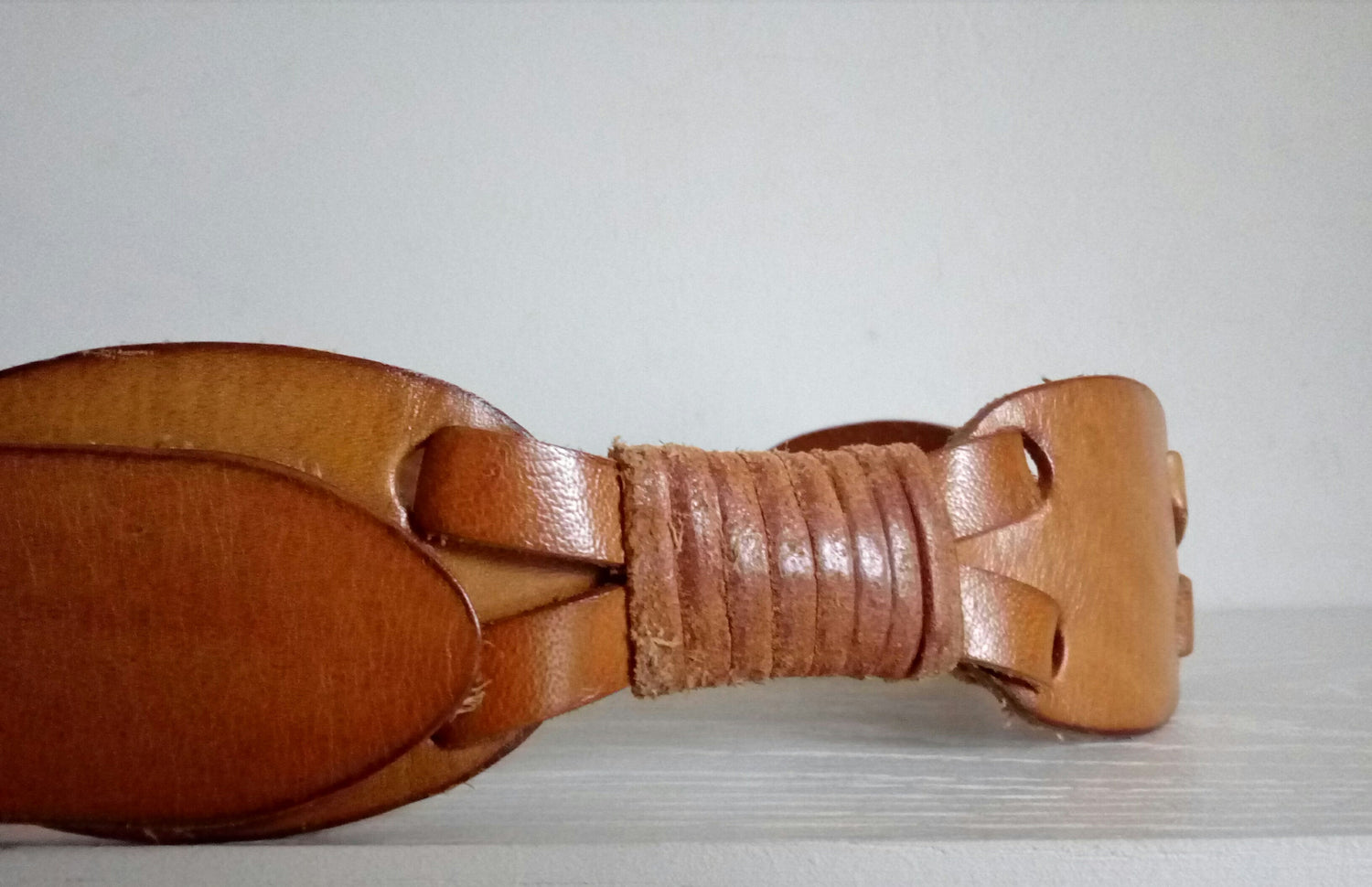Leather belt