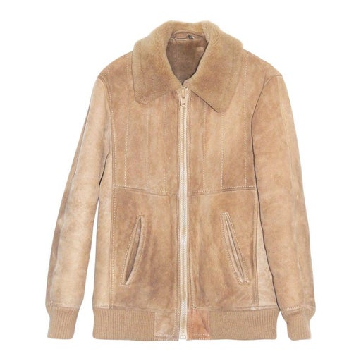 Blouson en peau lainée