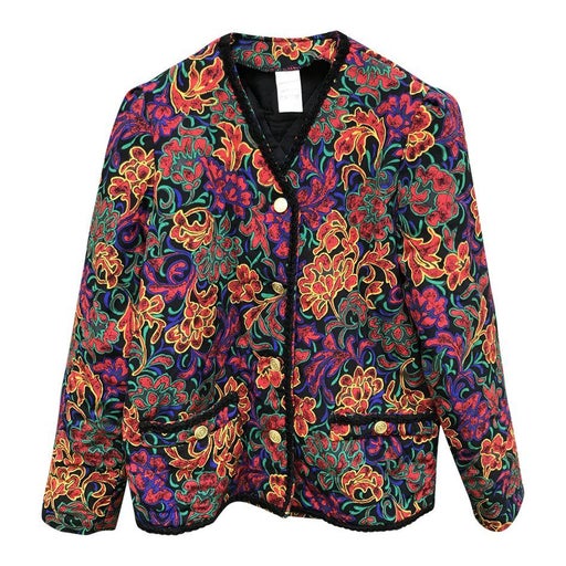 Veste matelassée à fleurs