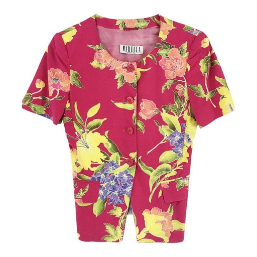 Top à fleurs