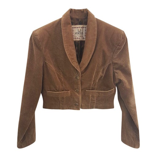 Blazer court en velours