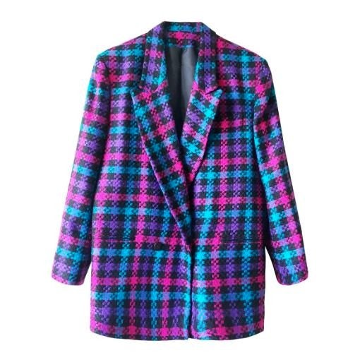 Blazer à carreaux